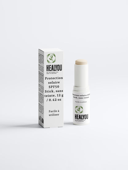 Protection solaire SPF50 Stick invisible, sans teinte Weight 12 g / 0.42 oz