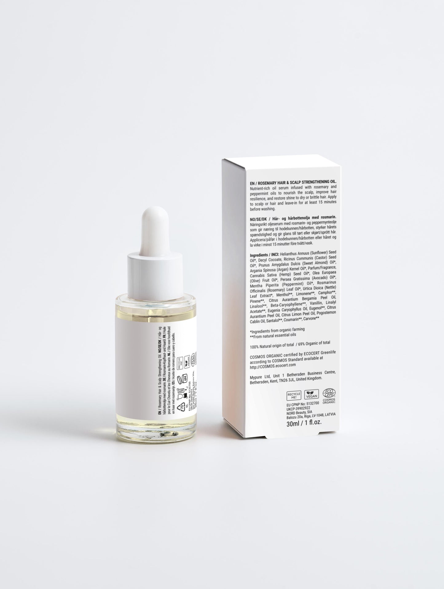 Aceite fortalecedor de romero para cabello y cuero cabelludo, 30 ml / 1,01 fl oz