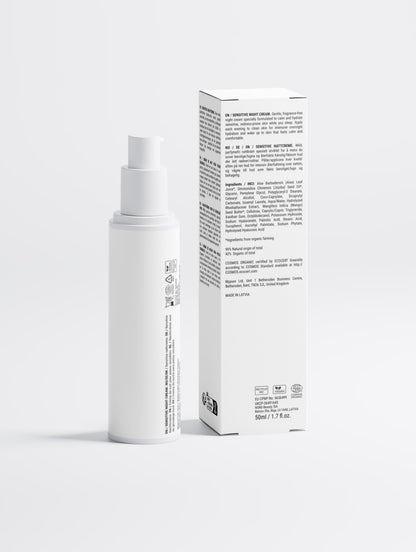 Crème de nuit pour peaux sensibles, sans parfum, 50 ml / 1.69 fl oz