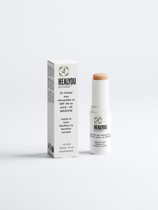 CC Cream with ceramides and SPF 30 in stick form: 25 MEDIUM