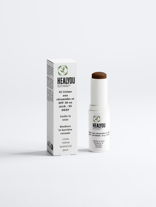 CC Cream with ceramides and SPF 30 in stick form: 35 DEEP