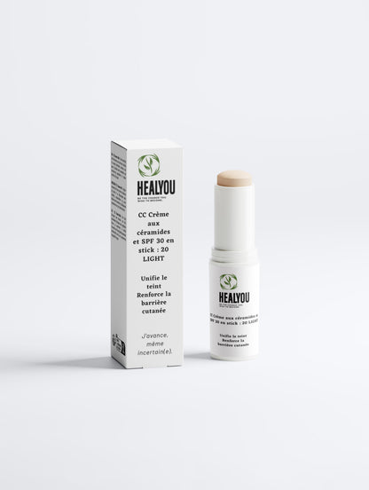 CC Crème aux céramides et SPF 30 en stick : 20 LIGHT