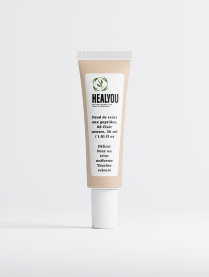 Fond de teint aux peptides, 30 ml / 1.01 fl oz. Disponible en 10 teintes.