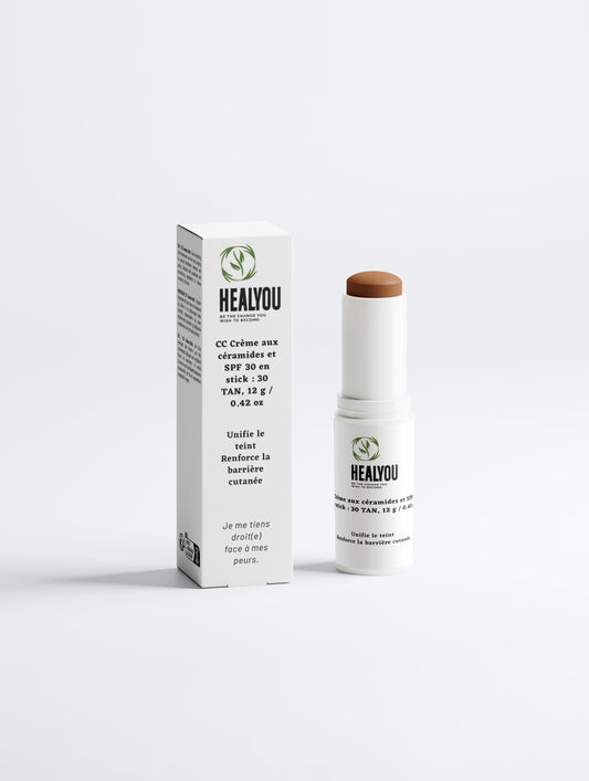CC Cream with ceramides and SPF 30 in stick form: 30 TAN, 12 g / 0.42 oz