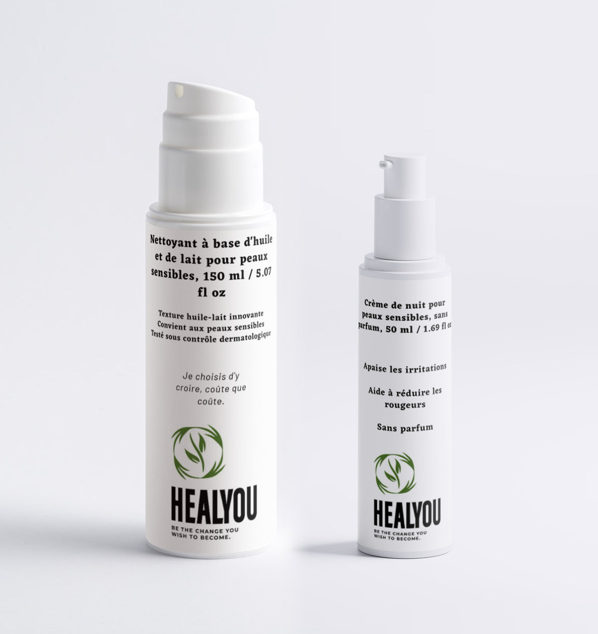 Nettoyant à base d'huile et de lait pour peaux sensibles, 150 ml / 5.07 fl oz